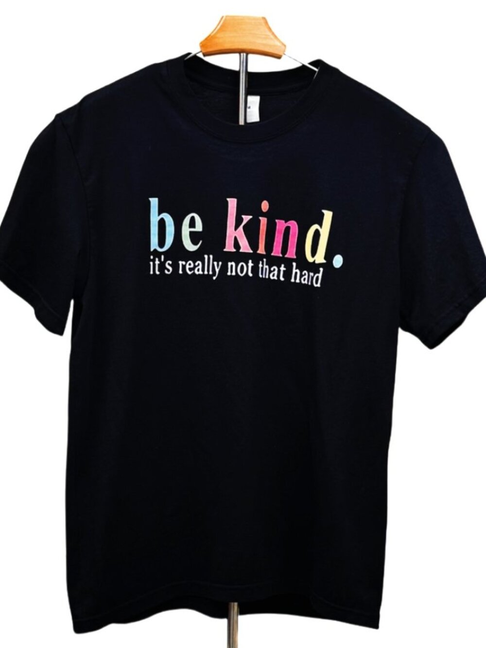 "Be Kind" Graphic Tee Breathable Summer T-shirt Short Sleeve Stretchy Casual Top
